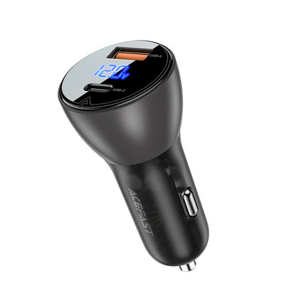 Φορτιστής Αυτοκινήτου Acefast B6, 63W, 3.6A, 1 x USB-A - 1 x USB-C, Μαύρο