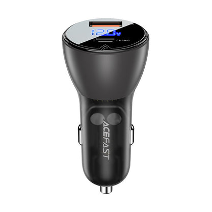 Φορτιστής Αυτοκινήτου Acefast B6, 63W, 3.6A, 1 x USB-A - 1 x USB-C, Μαύρο