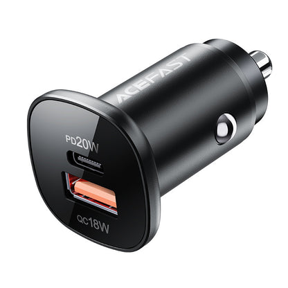Φορτιστής Αυτοκινήτου Acefast B1, 38W, 3A, 1 x USB-A - 1 x USB-C, Μαύρος