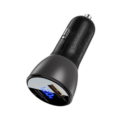 Φορτιστής Αυτοκινήτου Acefast B6, 63W, 3.6A, 1 x USB-A - 1 x USB-C, Μαύρο