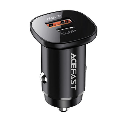 Φορτιστής Αυτοκινήτου Acefast B1, 38W, 3A, 1 x USB-A - 1 x USB-C, Μαύρος