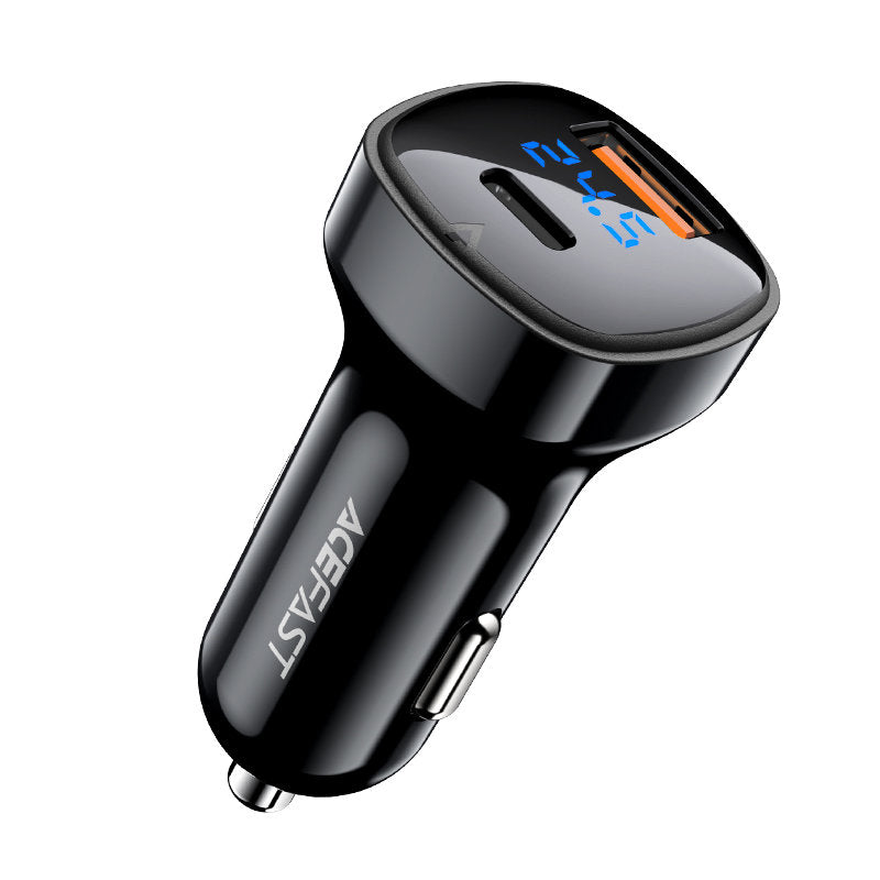 Φορτιστής Αυτοκινήτου Acefast B4, 66W, 3A, 1 x USB-A - 1 x USB-C, Μαύρο