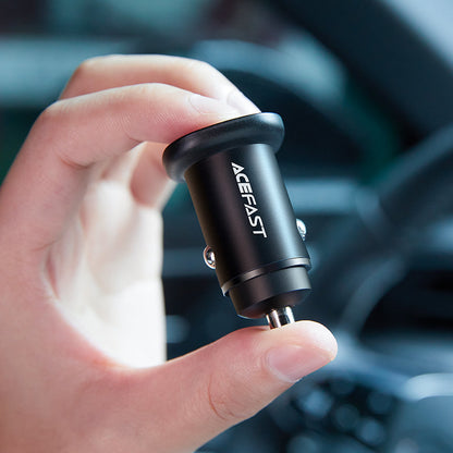 Φορτιστής Αυτοκινήτου Acefast B1, 38W, 3A, 1 x USB-A - 1 x USB-C, Μαύρος