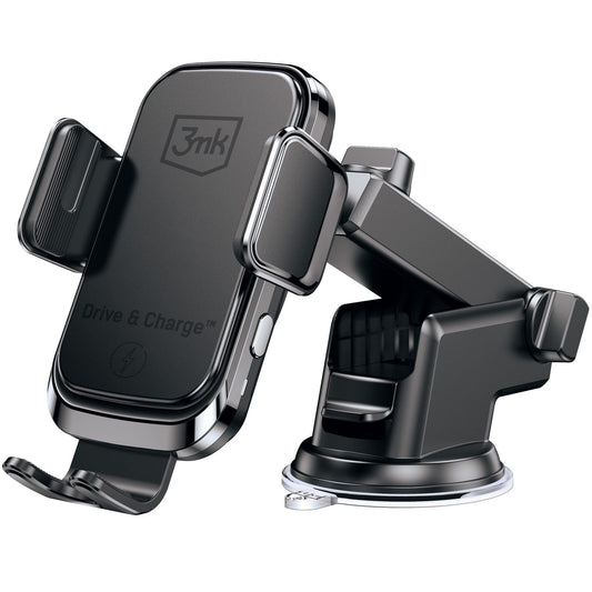Ασύρματος Φορτιστής Αυτοκινήτου 3MK Drive&Charge, 15W, 1.67A, Μαύρο