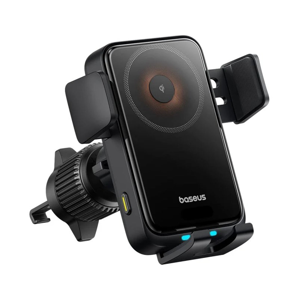 Ασύρματος Φορτιστής Αυτοκινήτου Baseus Wisdom Pro Vent, 15W, 1.67A, Μαύρος C40381501123-00