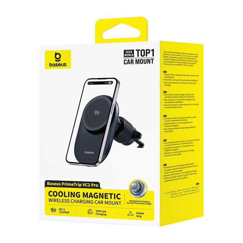 Ασύρματος Φορτιστής Αυτοκινήτου Baseus PrimeTrip VC2 Pro, 25W, Μαύρο C0013N00