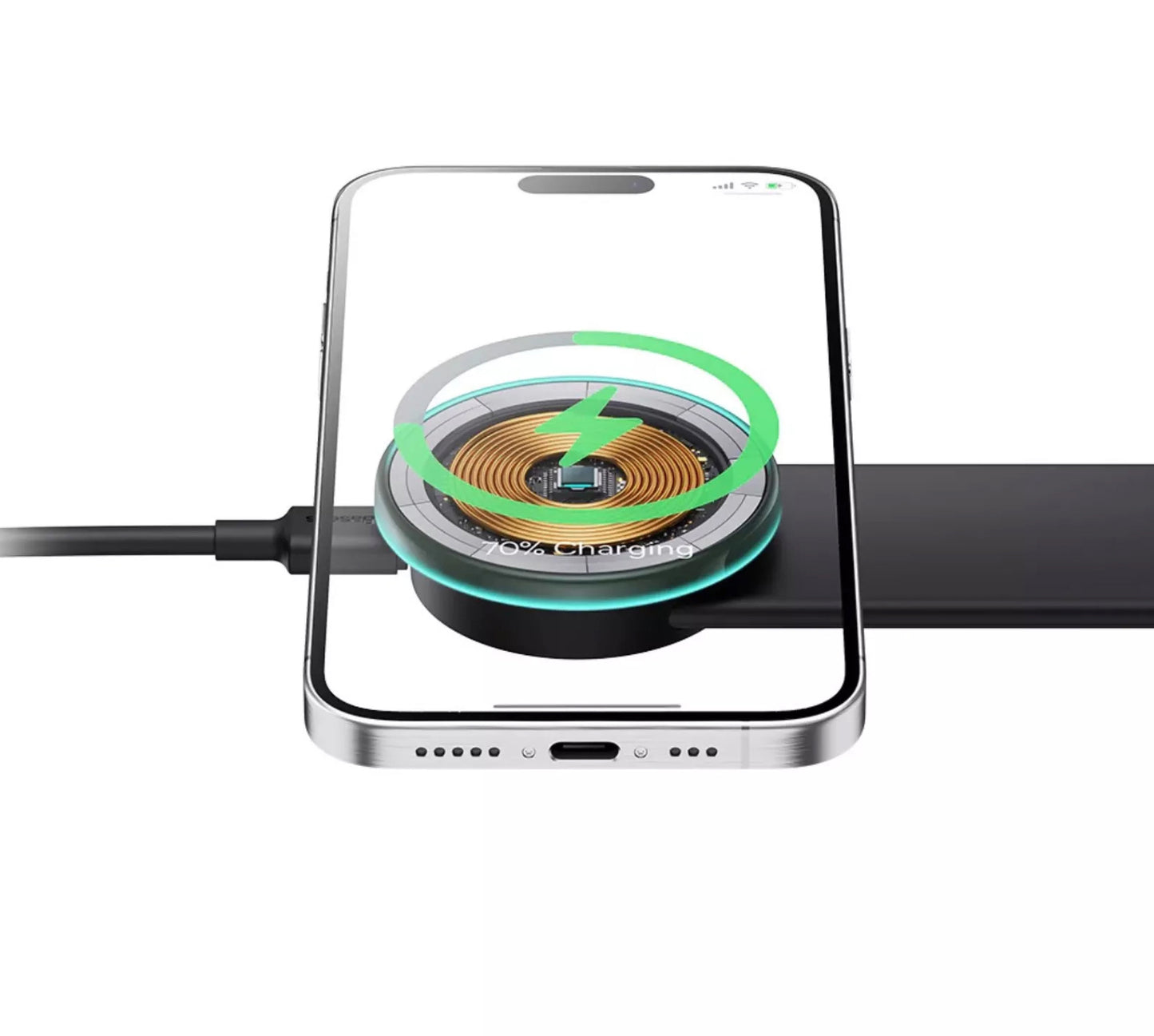 Ασύρματος Φορτιστής Αυτοκινήτου Baseus C02 Pro, 15W, 1.67W, Μαύρος C40156000111-00