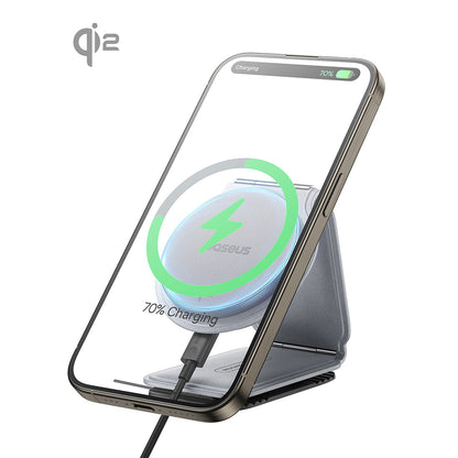 Incarcator Auto Wireless Baseus PrimeTrip C02, 15W, 1.67A, Γκρι C40169003831-00