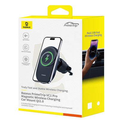 Ασύρματος Φορτιστής Αυτοκινήτου Baseus PrimeTrip VC1 Pro, 15W, 1.67A, Μαύρο C40141000111-00