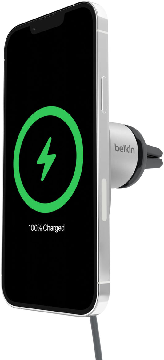 Ασύρματος Φορτιστής Αυτοκινήτου Belkin BoostCharge Pro, 15W, 1.67A, Λευκός WIC008btGR-V2