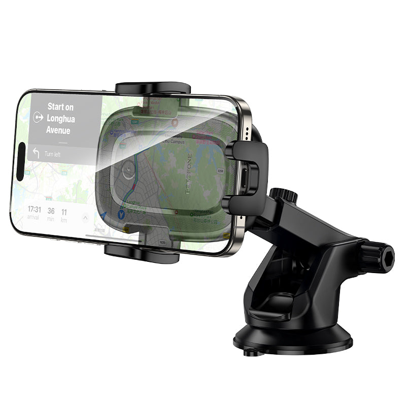 Φορτιστής Αυτοκινήτου Wireless Borofone BH223 Follower, 15W, 1.67A, Μαύρο