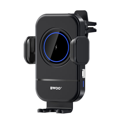 Ασύρματος Φορτιστής Αυτοκινήτου BWOO ZJ137, 15W, 1.67A, Μαύρο