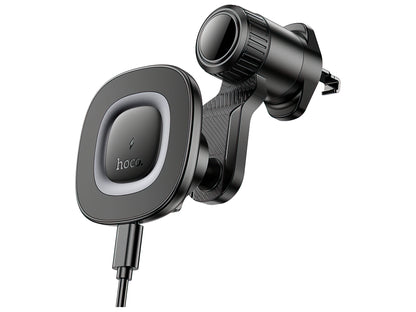 Φορτιστής Αυτοκινήτου Ασύρματος HOCO HW30, 15W, 1.67A, Μαύρο