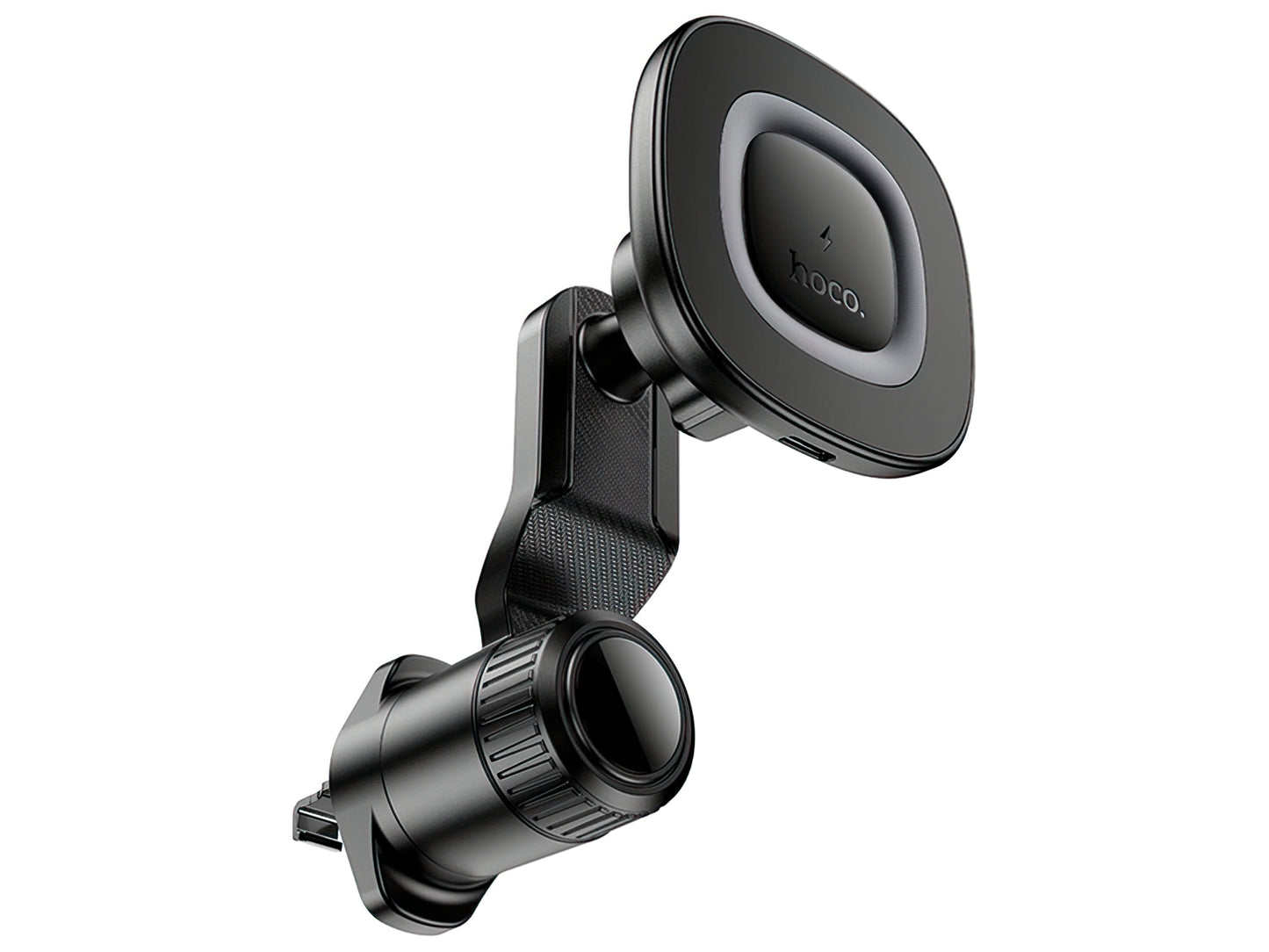 HOCO HW30 Wireless Car Charger, 15W, 1.67A, Black