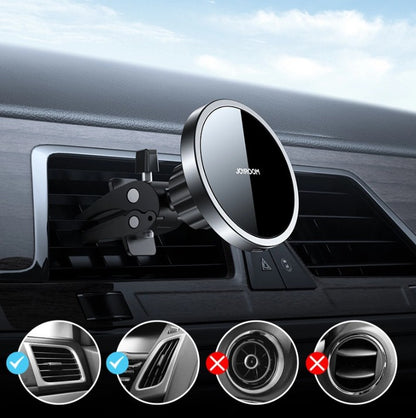 Ασύρματος Φορτιστής Αυτοκινήτου Joyroom JR-ZS240 Air Vent, 15W, 1.67A, Μαύρο