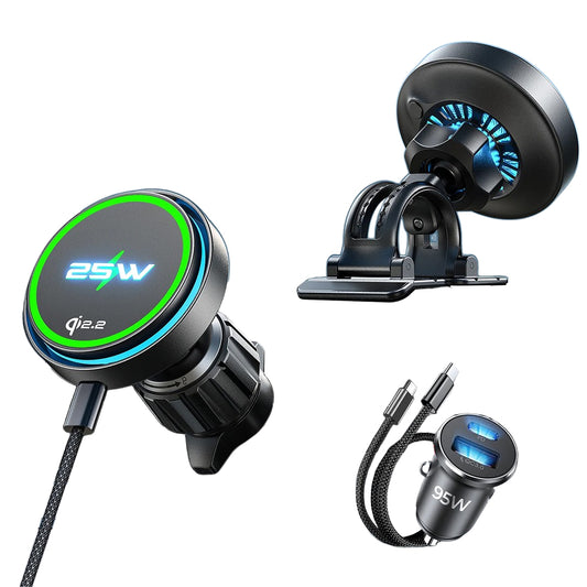 Ασύρματος Φορτιστής Αυτοκινήτου Lisen W116, 25W, Μαύρο YL0225060018