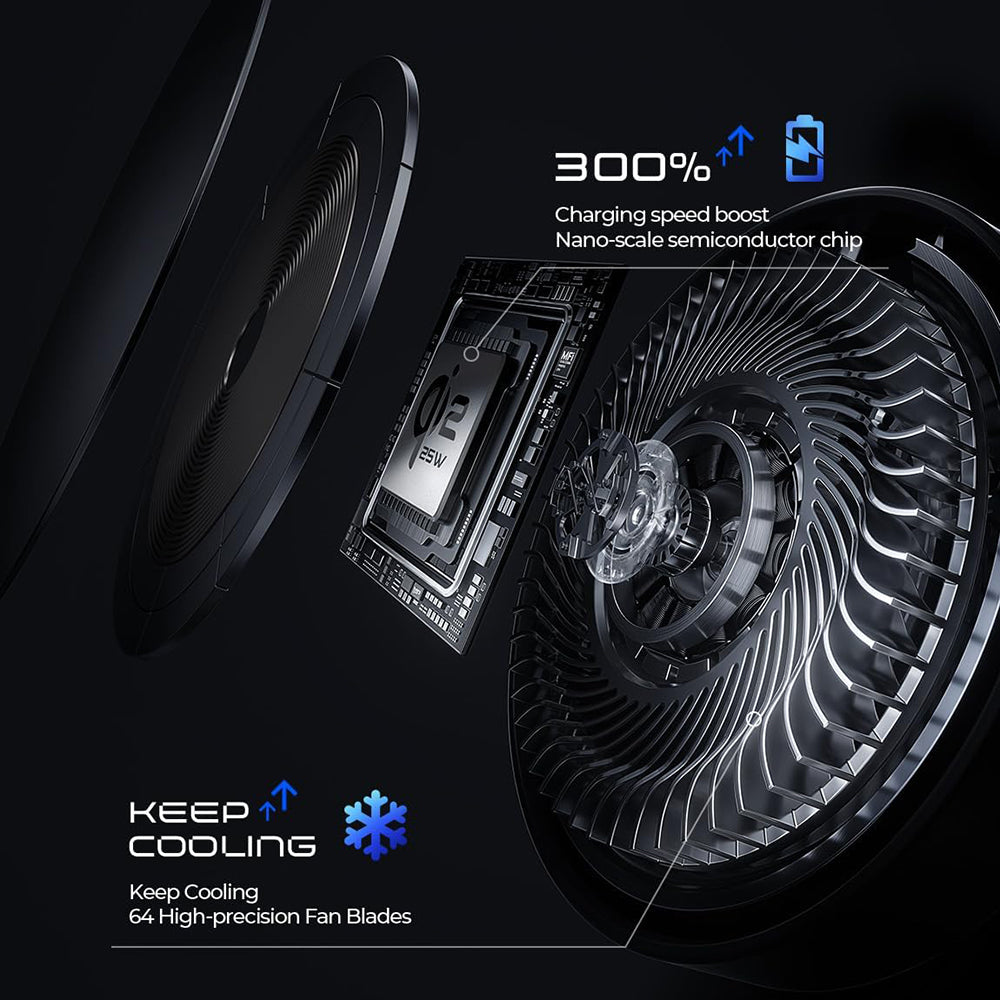 Ασύρματος Φορτιστής Αυτοκινήτου Lisen W116, 25W, Μαύρο YL0225060018