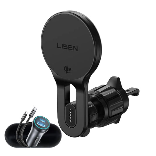 Ασύρματος Φορτιστής Αυτοκινήτου Lisen W704 Pro, 25W, Μαύρο YL0225090003