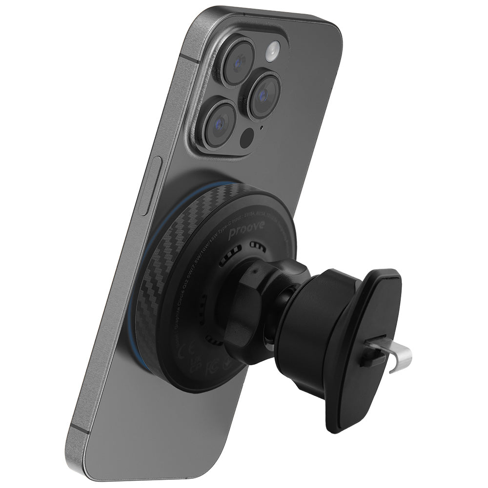 Ασύρματος Φορτιστής Αυτοκινήτου Proove Graphite Circle, 15W, 1.67A, Μαύρο WHGC15010001