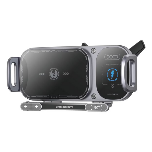 XO Design WX041 Wireless Car Charger, 15W, 1.67A, Black