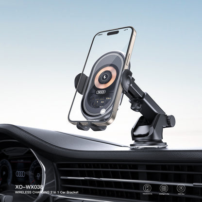 Ασύρματος Φορτιστής Αυτοκινήτου XO Design WX038, 15W, 1.67A, Μαύρο