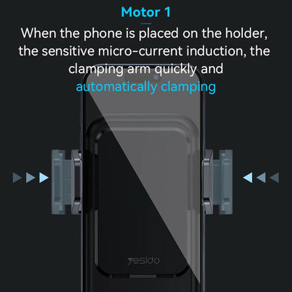 Ασύρματος Φορτιστής Αυτοκινήτου Yesido C312, 15W, 1.67A, Μαύρο