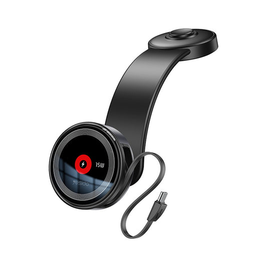 Ασύρματος Φορτιστής Αυτοκινήτου Yesido C314, 15W, 1.67A, Μαύρο