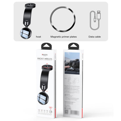 Φορτιστής Αυτοκινήτου Ασύρματος Yesido C316, 15W, 1.67A, Μαύρο