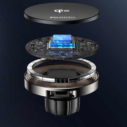 Ασύρματος Φορτιστής Αυτοκινήτου Yesido DS30, 15W, 1.67A, Μαύρο