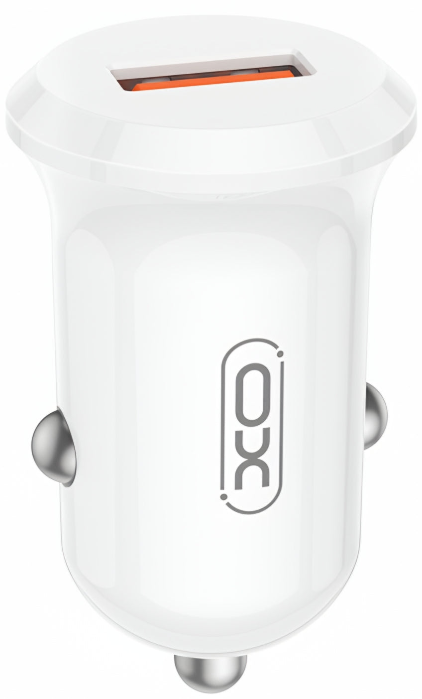 Φορτιστής Αυτοκινήτου XO Design CC68, 18W, 3A, 1 x USB-A, Λευκό