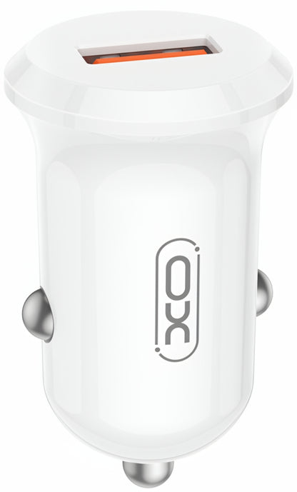Φορτιστής Αυτοκινήτου XO Design CC68, 18W, 3A, 1 x USB-A, Λευκό