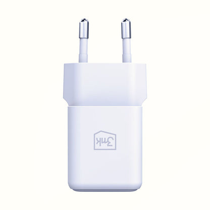 3MK Hyper Network Charger, 20W, 3A, 1 x USB-A - 1 x USB-C, White