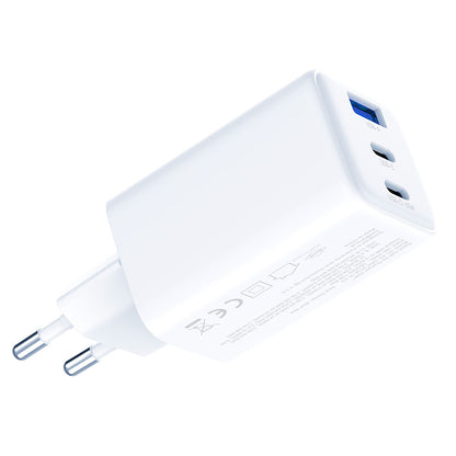 Φορτιστής Δικτύου 3MK Hyper, 65W, 3.25A, 1 x USB-A - 2 x USB-C, Λευκό