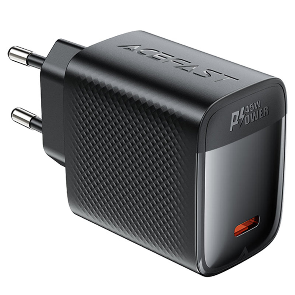 Φορτιστής Δικτύου Acefast A112, 45W, 3A, 1 x USB-C, Μαύρο