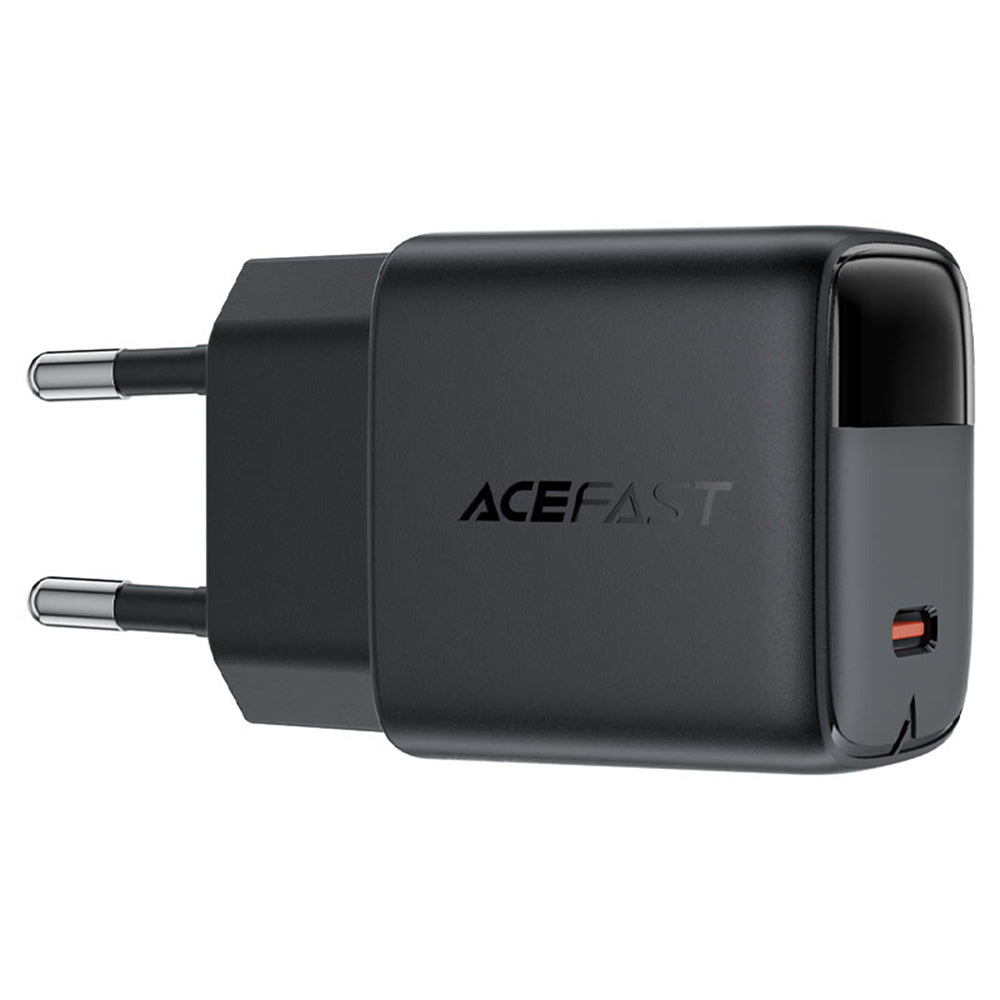 Φορτιστής Δικτύου Acefast A113 Display, 20W, 3A, 1 x USB-C, Μαύρο