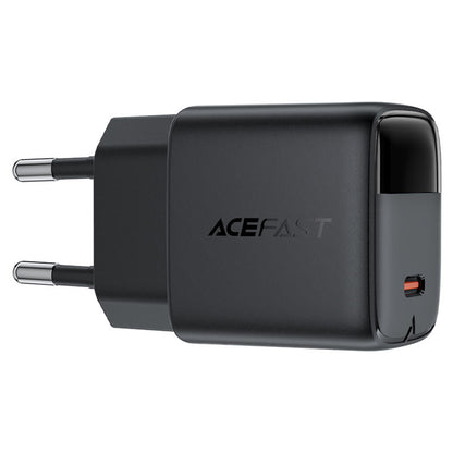Φορτιστής Δικτύου Acefast A113 Display, 20W, 3A, 1 x USB-C, Μαύρο