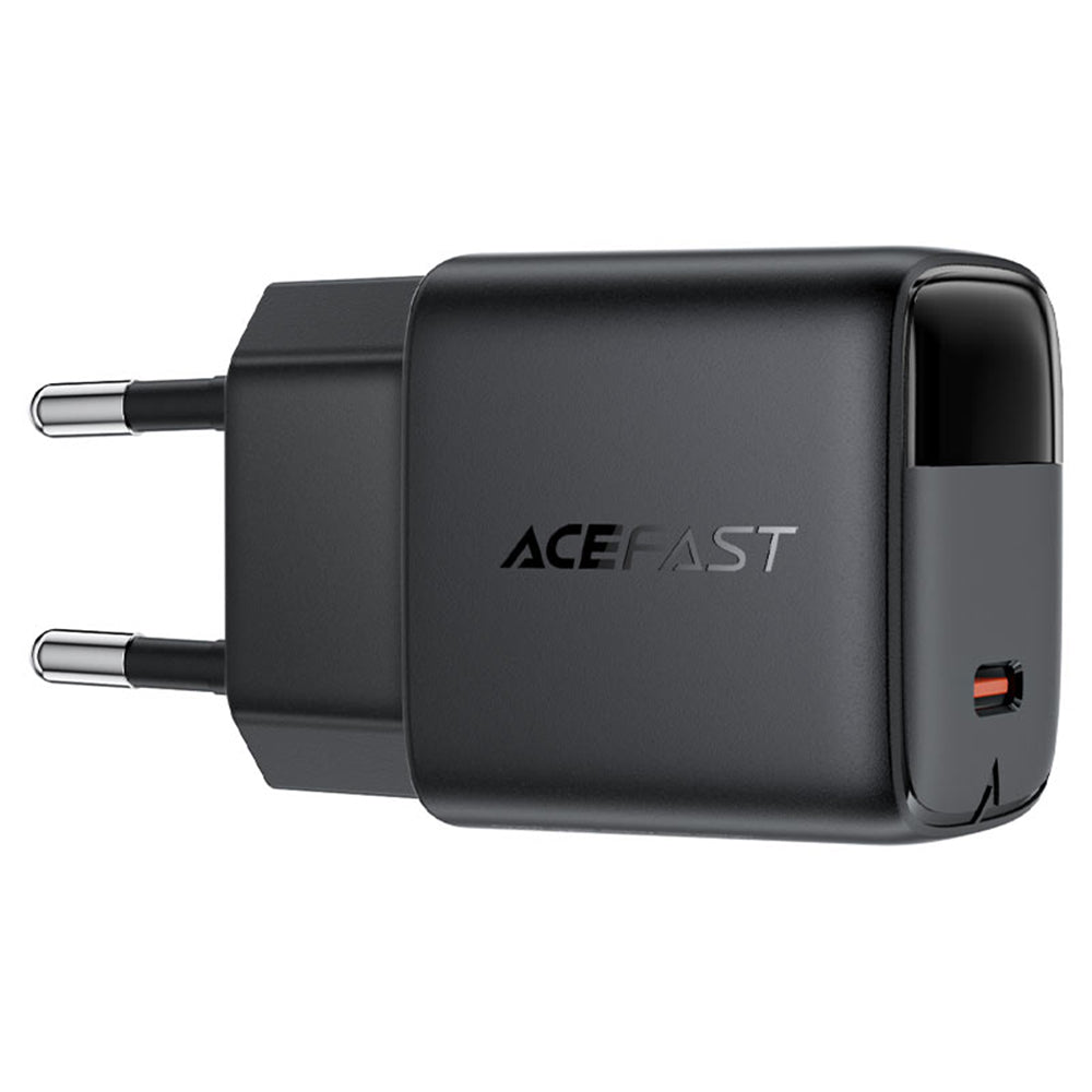 Φορτιστής Δικτύου Acefast A115 Display, 30W, 3A, 1 x USB-C, Μαύρο