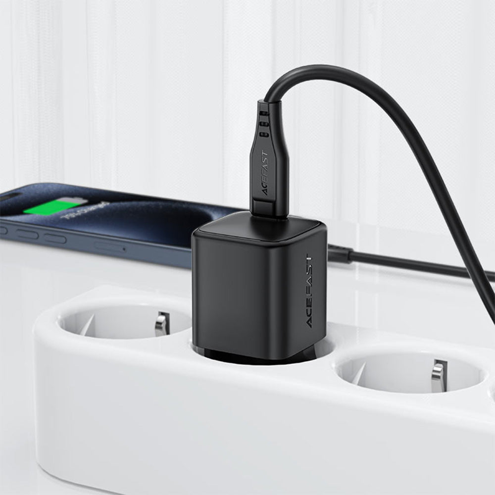 Acefast A117 Network Charger, 20W, 3A, 1 x USB-C, Black