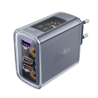 Φορτιστής Δικτύου Acefast A45 Exploration, 65W, 3.25A, 1 x USB-A - 2 x USB-C, Γκρι
