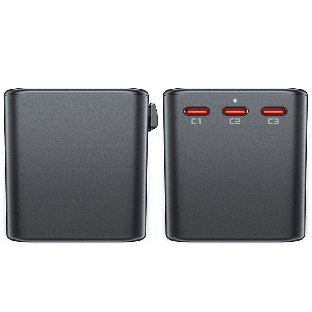 Φορτιστής Δικτύου Acefast Travel Z1, 75W, 3.35A, 2 x USB-A - 3 x USB-C, Μαύρο