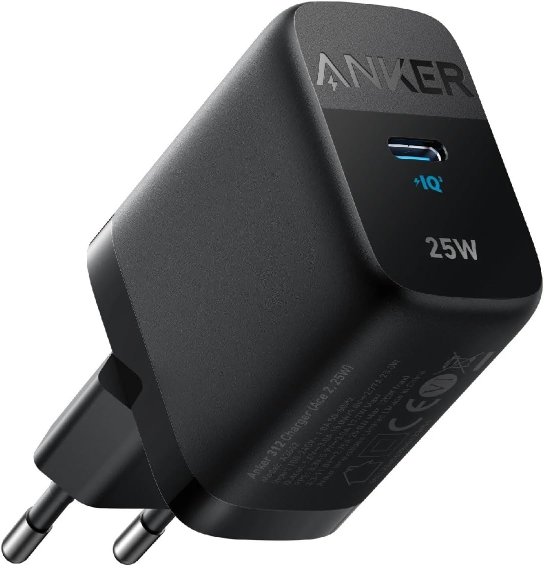Φορτιστής Δικτύου Anker 312 Ace, 25W, 1 x USB-C, Μαύρο A2642G11