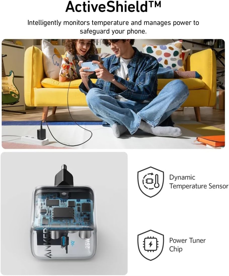 Φορτιστής Δικτύου Anker 312 Ace, 25W, 1 x USB-C, Μαύρο A2642G11