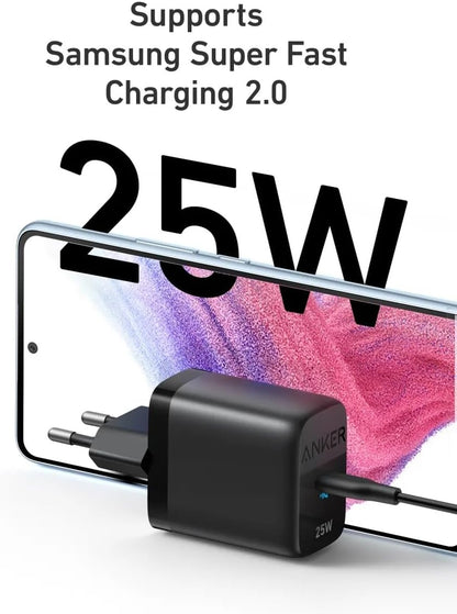 Φορτιστής Δικτύου Anker 312 Ace, 25W, 1 x USB-C, Μαύρο A2642G11