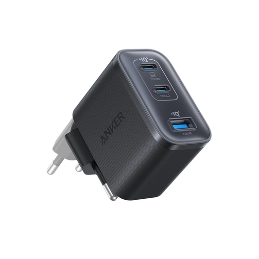 Φορτιστής Δικτύου Anker Nano, 70W, 3.5A, 1 x USB-A - 2 x USB-C, Μαύρος A121AL11