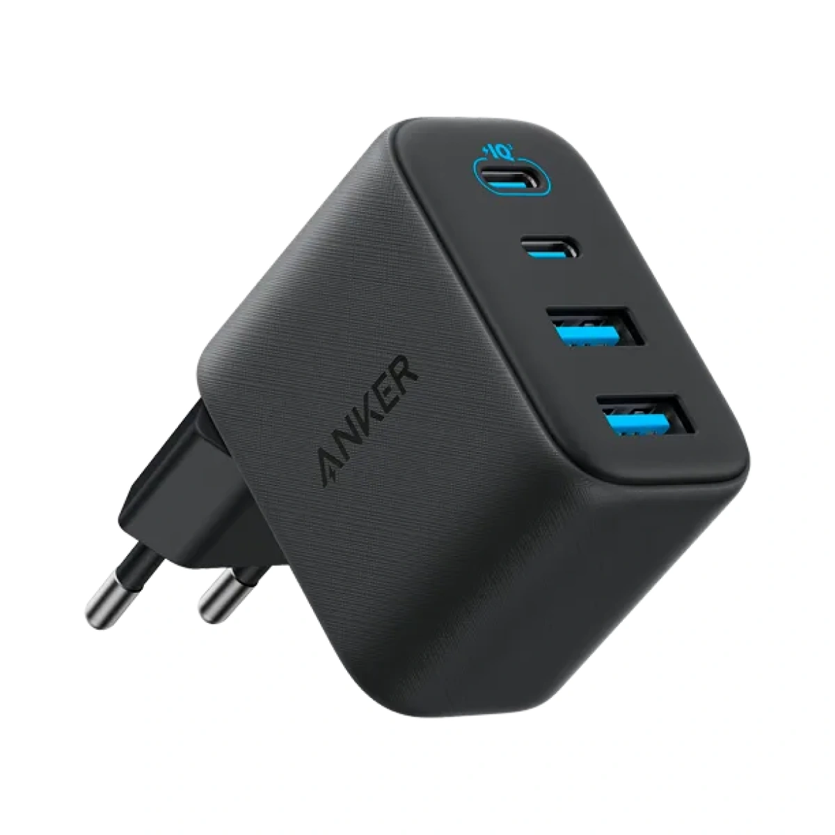 Anker Zolo Wall Charger, 50W, 3A, 2 x USB-A - 2 x USB-C, Black