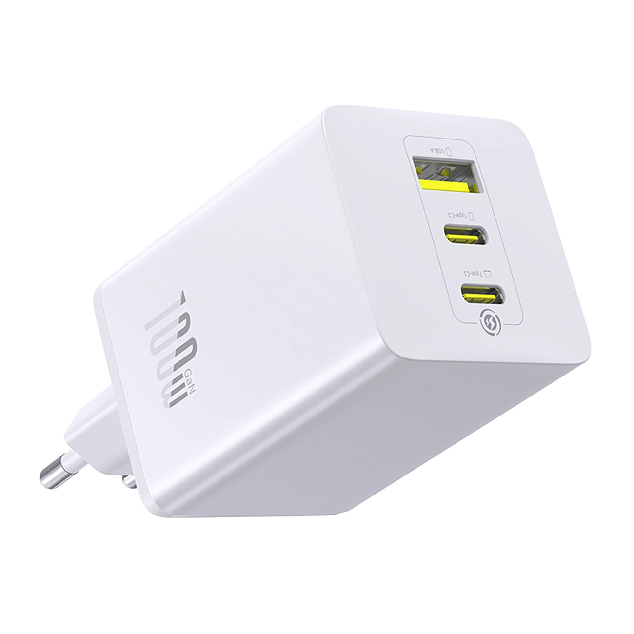 Φορτιστής Δικτύου Baseus EnerFill FE11, 100W, 5A, 1 x USB-A - 2 x USB-C, Λευκό P10182102213-00