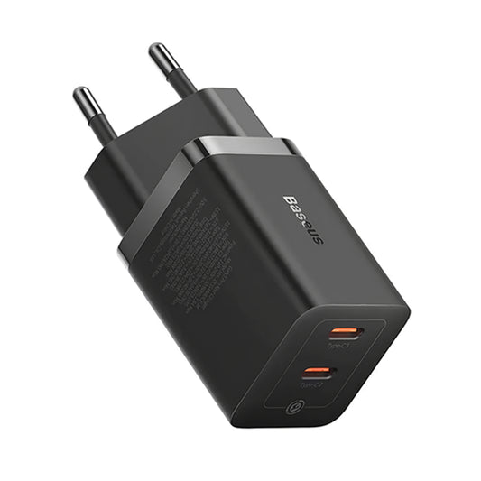Φορτιστής Δικτύου Baseus GaN5 Pro, 40W, 3A, 2 x USB-C, Μαύρος CCGP180101