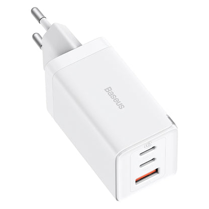 Φορτιστής Δικτύου Baseus GaN5 Pro, 65W, 3.25A, 1 x USB-A - 2 x USB-C, Λευκός CCGP120202