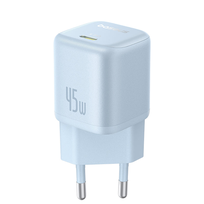 Φορτιστής Δικτύου Baseus PicoGo, 45W, 3A, 1 x USB-C, Μπλε P10176800313-00