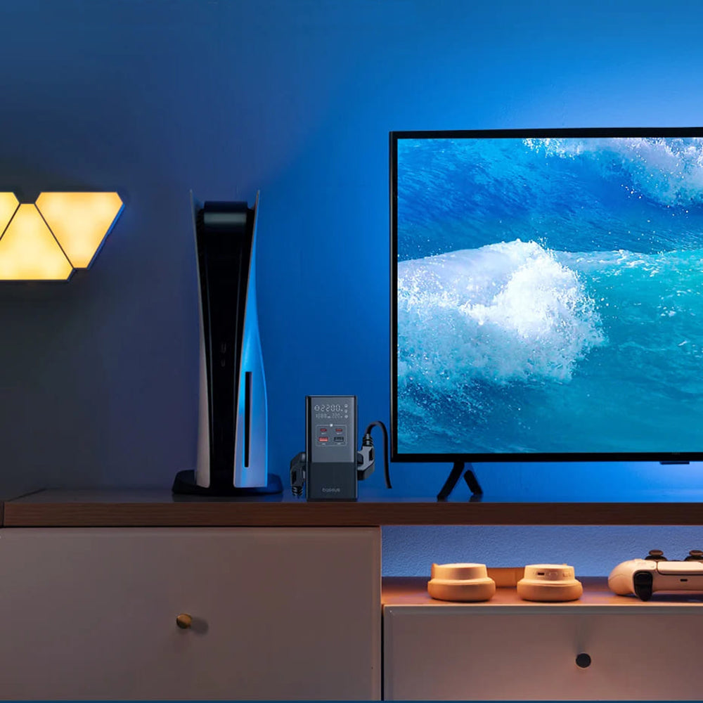 Φορτιστής Δικτύου Baseus PowerCombo, 35W, 5A, 2 x USB-A - 2 x USB-C - 3 x Schuko, Μαύρο, Επανασυσκευασμένο E00023606113-00